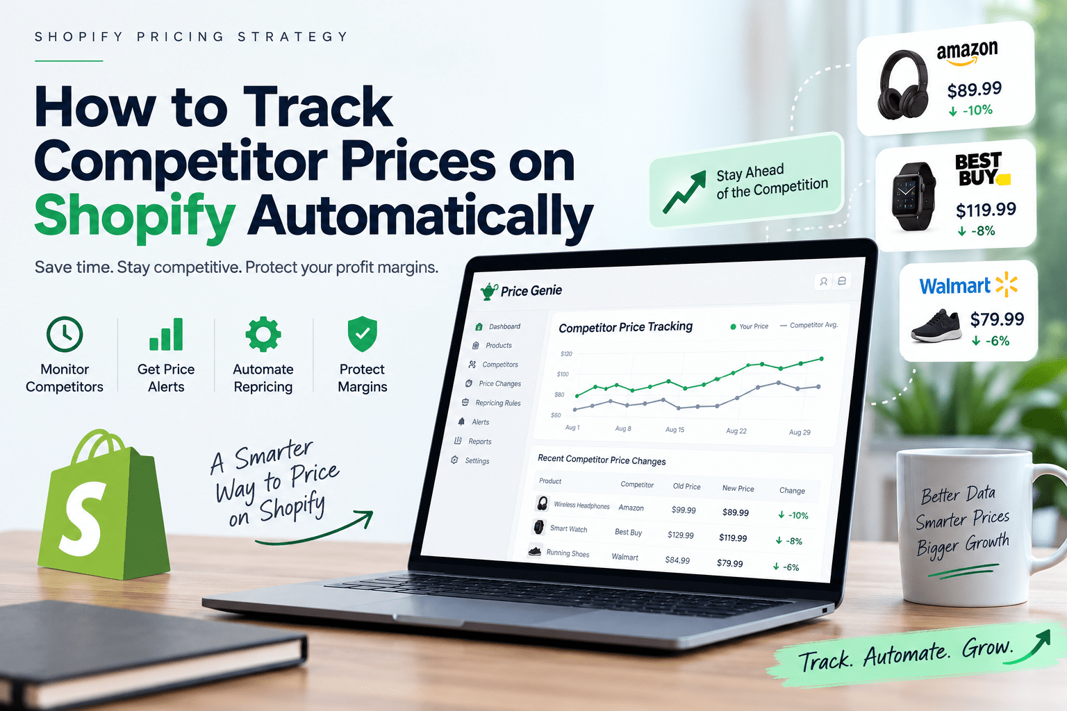 Shopify competitor price tracking, Competitor price tracking software