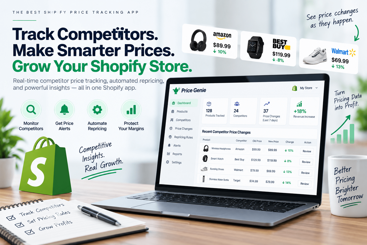 Shopify competitor price tracking app, best Shopify price tracking app